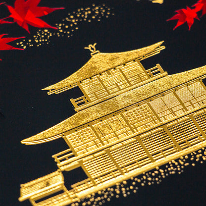 日本名所シリーズ 金閣寺（鹿苑寺）ポストカード 「秋」