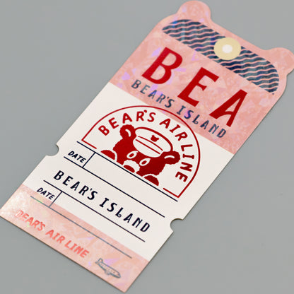 オビワン　ステッカー「BEAR'S TICKET」