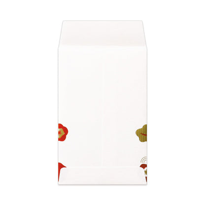 箔ぽち袋 縁起物ならべ 「千鳥・梅」