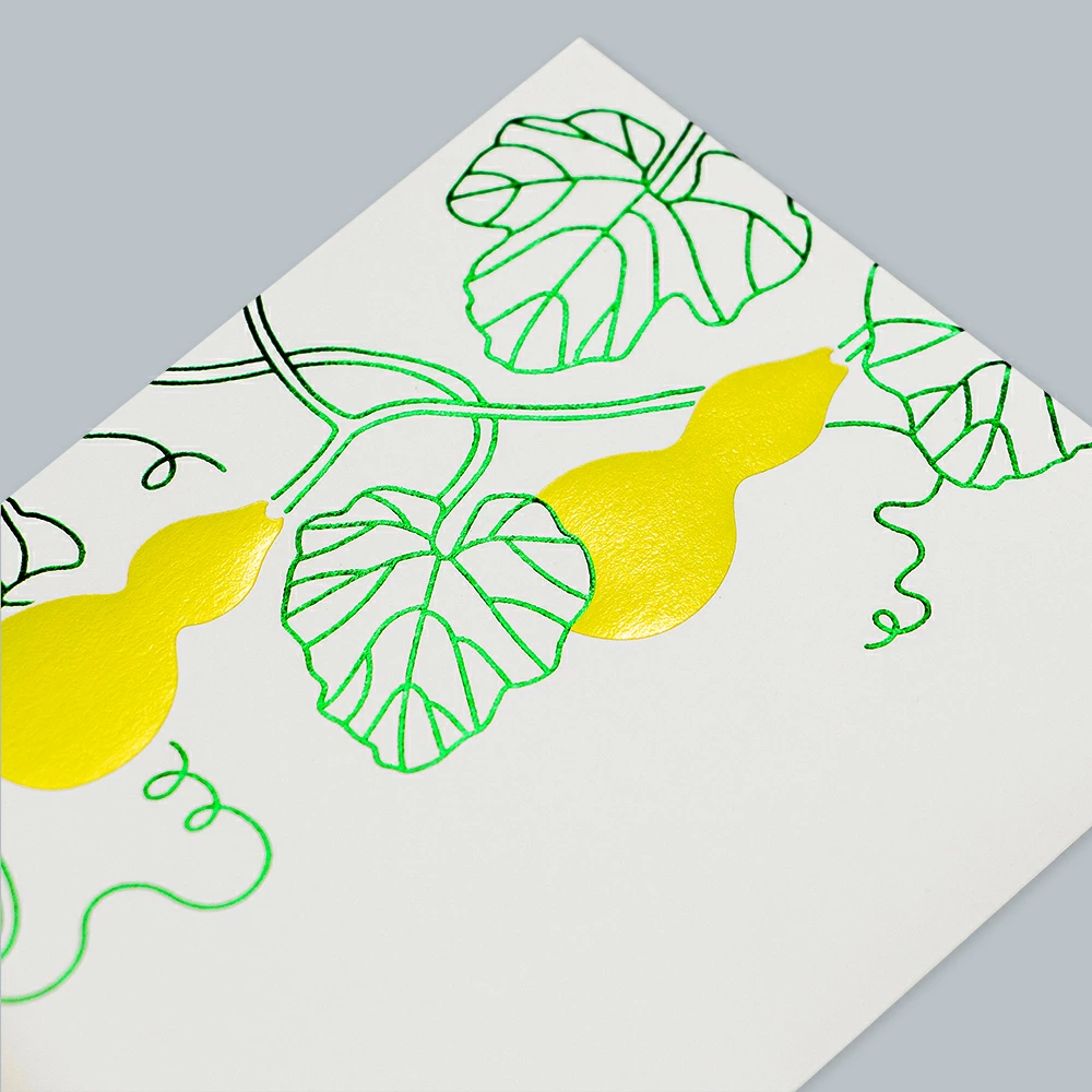 箔ぽち袋 花だより 「ひょうたん」