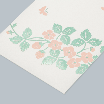 箔ぽち袋 花さんぽ 「いちご」