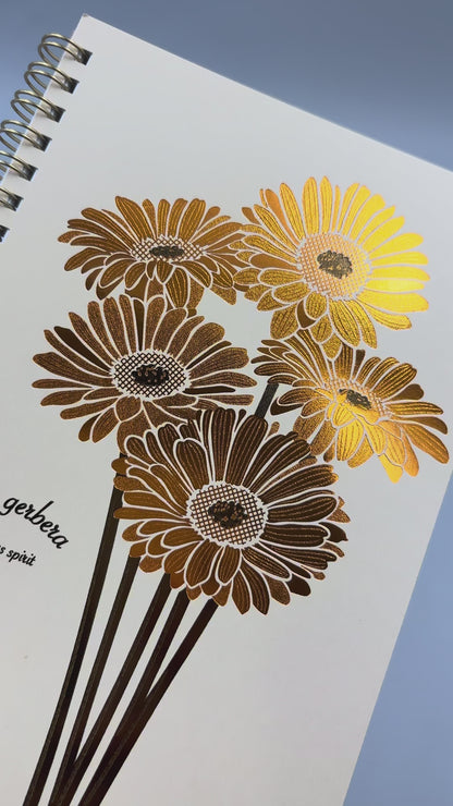 Hakuoshi Botanical B6リングノート 「ガーベラ」