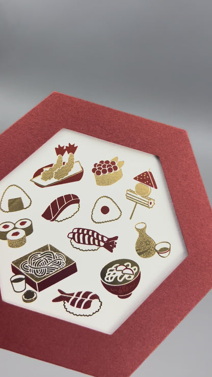 ROKKAKU CARD きらきらじゃぱん 「和食」