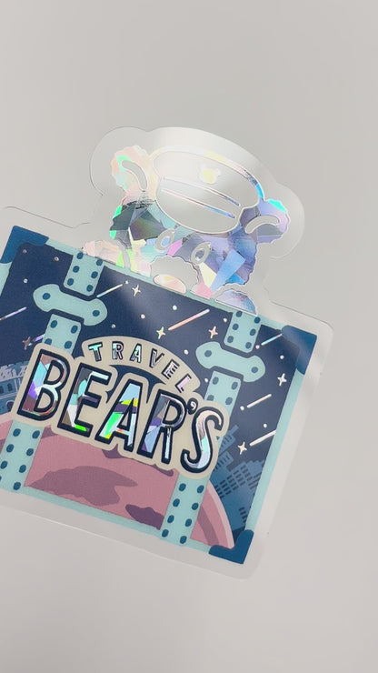 Obi-Wan Die-Cut Clear Card "GALAXY TOURS"