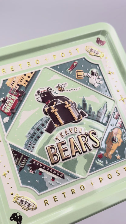 オビワン 旅熊エンボス缶セット 「EARTH TOURS」