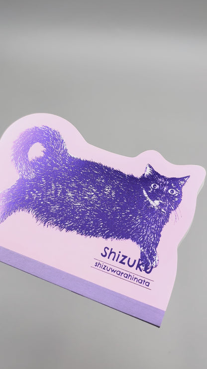 Cat Art Collection ダイカットメモ「しずく」