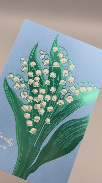 Hakuoshi Botanical Postcard "Lily of the Valley"
